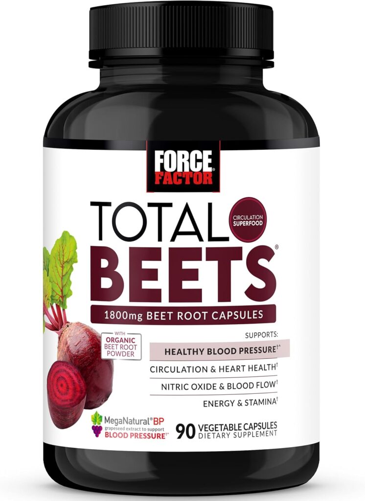 FORCE FACTOR Total Beets Blood Pressure Support Beet Root Capsules Review